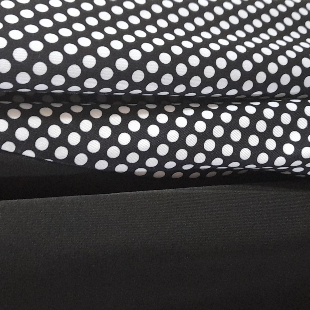BLACK AND WHITE POLKA  LONG SLEEVE BLOUSE SIZE 4XL - Picture 9 of 13